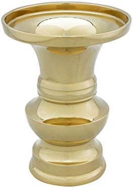 花立て 真鍮 磨き 4 5寸 仏壇 仏具 花立 華瓶 オンライン通販