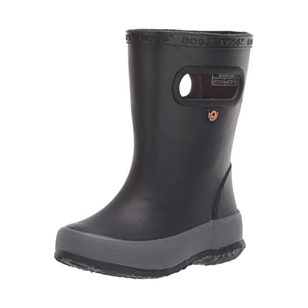 BOGS Kid's Skipper Waterproof Rubber Boys and Girls Rain Boot