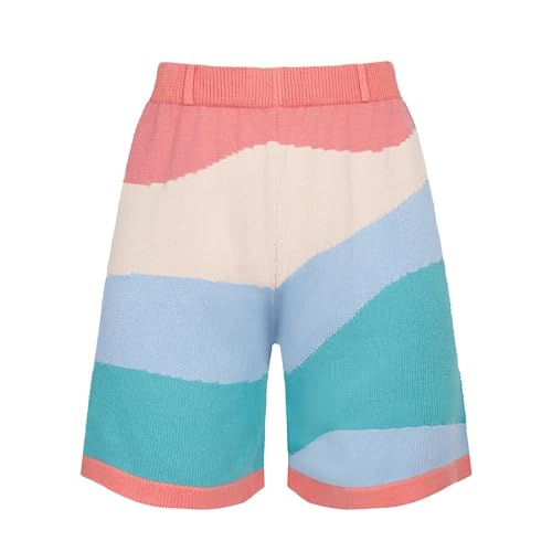 OXKNIT Men's Casual Shorts 1960s Mod Style Knit Retro Summer Beach Stretch Golf Athletic Sports Shorts