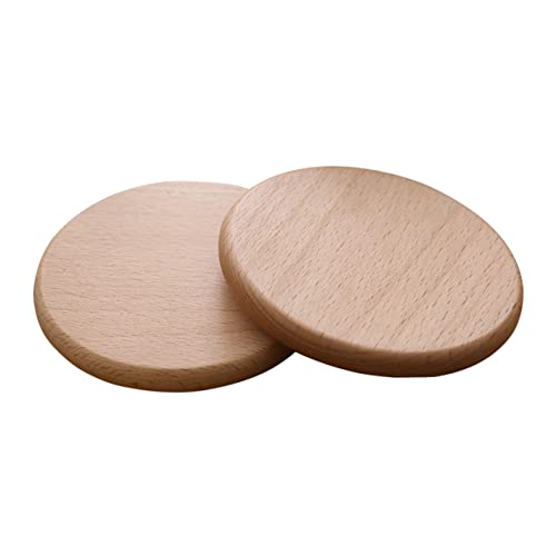 Garneck 2 Piezas Posavasos de Madera Maciza Oficina en casa para Aislado hogar decoración Posavasos Accesorios cocinita Madera Posavasos Madera Coasters montaña Posavasos al Aire