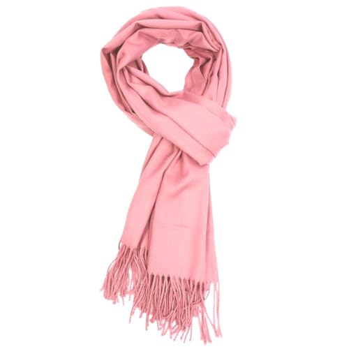 Couverture pashmina rose femme grand châle rose pâle taille L