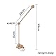 Baby Mobile Halterung für Babybett, Mobile Halterung Holz Wolken, abnehmbarer Baby-Mobile-Aufhänger, höhenverstellbar, für Aufhängung Windspiele Bettglocke, Baby Bett Spielzeuge (Holzfarbe)