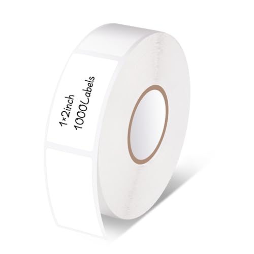 1000 Waterproof Freezer Labels 1"x2" for Food Storage