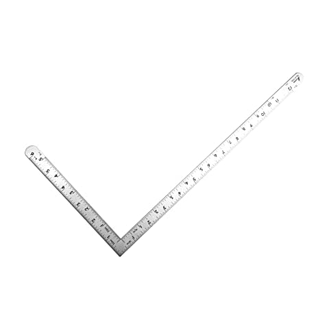 Shinwa 87398 12" x 6" Stainless Steel Squares Imperial Graduations in 1/16ths and 1/32nds Cover