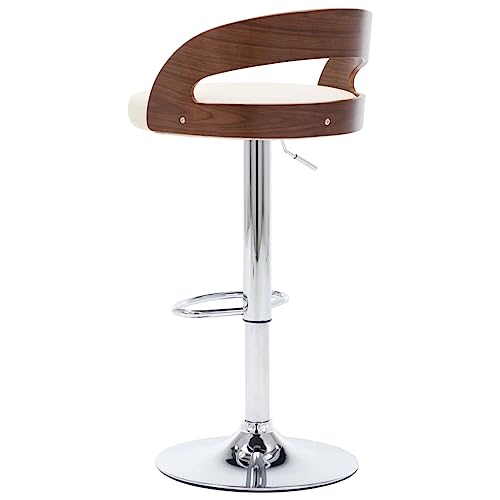 Tabourets de bar ergonomiques repose-pieds et dossier réglable blanc