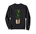 Fun Plant Mom Fiddle Leaf Fig dans un panier en osier Sweatshirt