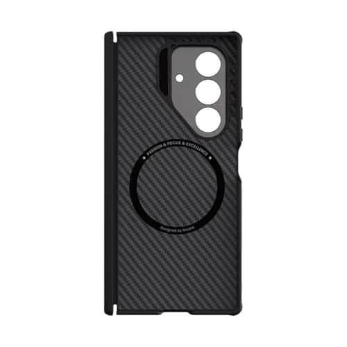 Image of Nilkin Aramid Fiber Series for Samsung Galaxy Z Fold 7, Aramid Fiber /TPU with Military Drop Protection, Magnetic Scratch-Resistant Shockproof Protective Case (Samsung Fold 7) Black