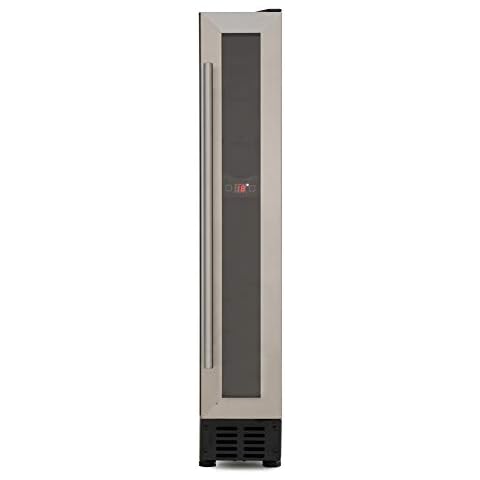 CDA 7 Bottle Capacity Single Zone Freestanding Under Counter Wine Cooler - Stainless Steel Cover