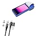 BoxWave Cable Compatible with FOSA POS PDA Receipt Printer (5.5 in) - MagnetoSnap PD AllCharge Cable (100W), Magnet PD 100W Charging Cable USB Type-C Micro USB - Jet Black