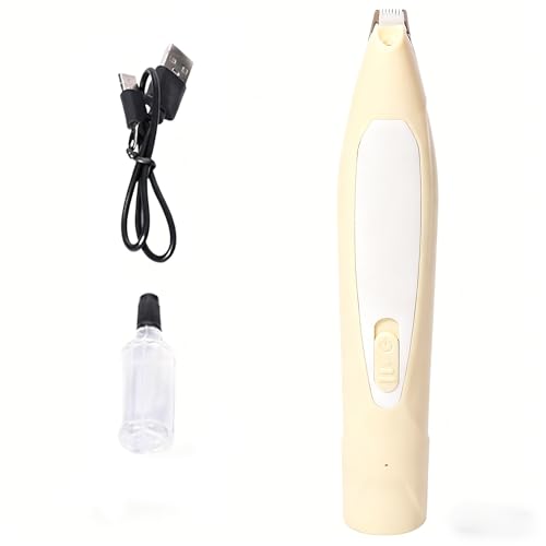 Liedrg Ultra-Quiet Dog & Cat Paw Trimmer - LED Light Pet Foot Hair Remover, Safe Grooming Clippers for Paw Pads