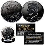 2020 Black Ruthenium JFK Kennedy Half Dollar U.S Coin w/Capsule and Certificate Thumbnail