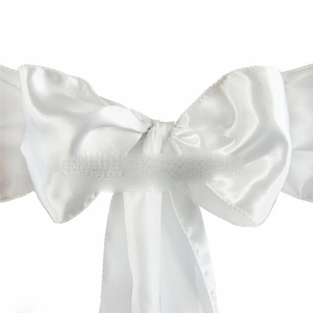 YUGSHNKFC Fascia per sedia in raso, per matrimoni, feste, sala da pranzo, riutilizzabile