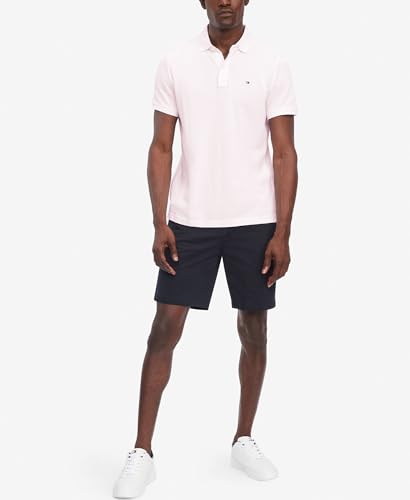 Image of Tommy Hilfiger Men's Short Sleeve Moisture Wicking Stretch Polo Shirt With Quick Dry + Uv Protection