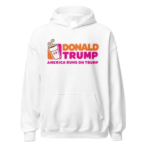 TOP KOALA TEE Trump Hoodie America Runs On Trump Midweight Blended Cotton Soft Pullover3