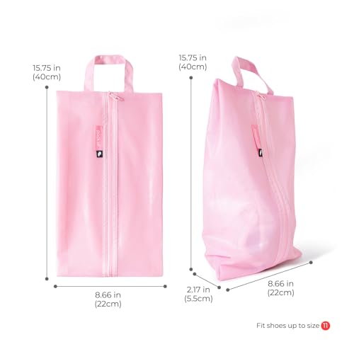 pack all Shoe Bag for Travel, Water-Resistant Shoe Pouch for Gym, Odor-Resistant Soccer Cleats Bag for Sport (Pink, 1-Pack) - Image 6