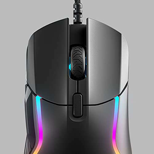 Rival 5 - Mouse da gioco, FPS, MOBA, MMO, Battle Royale, sensore ottico TrueMove Air da 18.000 CPI, 9 pulsanti programmabili, peso competitivo 85 g, nero - Mouse gaming - Immagine 2