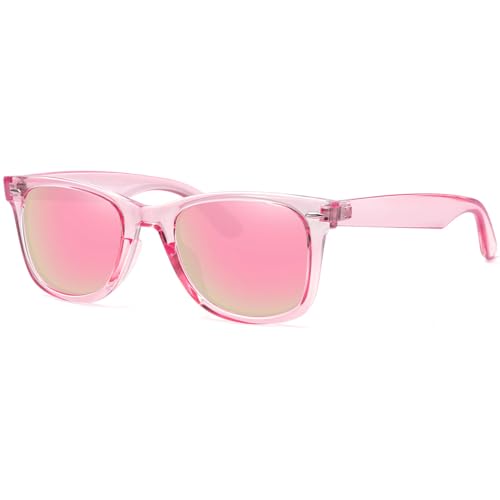 Lunettes de soleil polarisées vintage pour hommes et femmes avec rivets en métal
