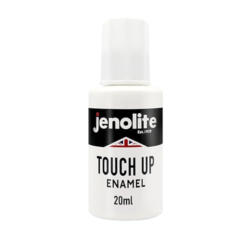 JENOLITE Emaille-Lack- und Reparaturset, perfekt für Küche und Bad, Badewanne, Waschbecken, Duschwanne, Mikrowelle, langlebige Bad-Emaille und Ausbesserungsfarbe, 20 ml