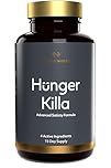 Hunger Killa, Science-Backed & Natural Appetite Suppressant, Supports Weight Loss, Feel Fuller for Longer, with Glucommanan, Inositol, Ginger Extract & Chromium, Vegan, 90 Capsules | Protein Works