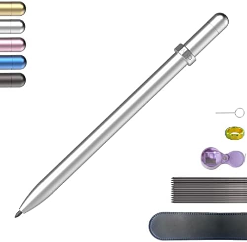WSD Mechanical Pencil,Drawing Pencils,Sketch Pencils,Magnetic Control Pencil,Pencil Refills Diameter2.0mm, 2B Silver