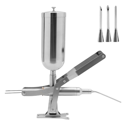 UMJIGF Manual Donut Jelly Filler Injector Machine, Donut Filler Machine 5L, Stainless Steel Donut Churros Filler Jelly Cream Filling Machine,