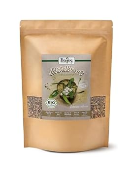 Biojoy Tisana di Vischio Biologico (500 g), Erba di Vischio essiccata e tagliata (Viscum album)