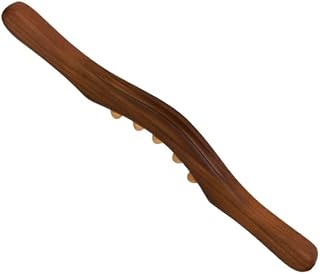 Back Neck Muscle Roller Massager Carbonised Wood Roller Stick Relaxation Roller Massager Anti Cellulite Massage Roller Tool