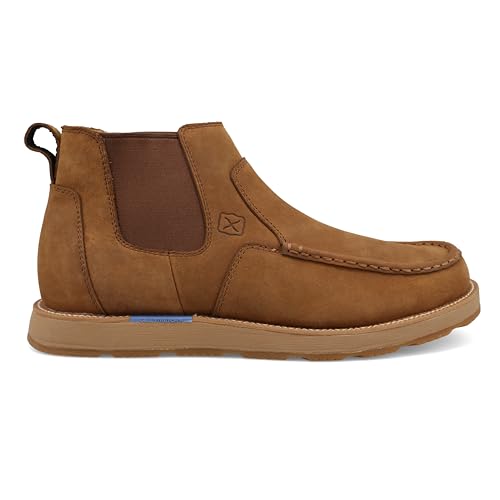 Twisted X Men's 5" CellStretch Wedge Sole Boot, Moc Toe with CellStretch4