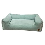 JACK AND VANILLA, Haustiersofa optimaler Komfort, Elegantes Design, leicht zu reinigen, langlebig, ideal für Hunde und Katzen, Maße 120 x 82 cm, Mintfarbe