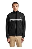 fred perry jacke herren blau  Fred Perry Taped Chest Track Jacket, Sportjackett - S
