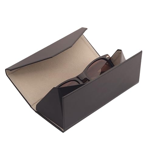 Image of VIVID Vision Unisex Adult Lightweight Eyewear Specs Case Cover | Protect Eye Glasses | Chashma Dibbi | Spectacle Box | Closure - Magnetic | Faux Leather | IC-534 | Black | cloth