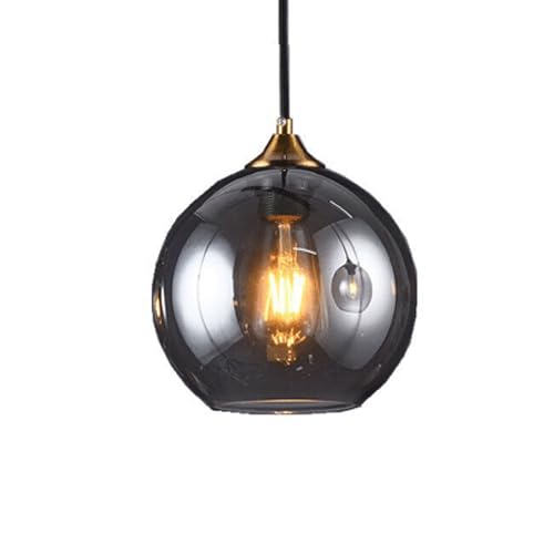 Lampe à suspension à tête unique en verre haut de gamme pour décoration hôtel