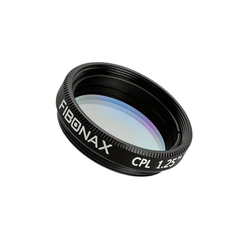 FIBONAX Circular Polarizer CPL Telescope Filter, High Transmittance Optical Glass, Compatible with 1.25 Telescope Eyepiece, Astrophotography Camera,Astronomical Observation Components