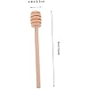 UKCOCO 12pcs Reusable Wooden Honey Dipper Sticks Honey Mixing Rods for Home Weddings Parties Elegant Stirring Sticks Jams Easy to Clean Reuse