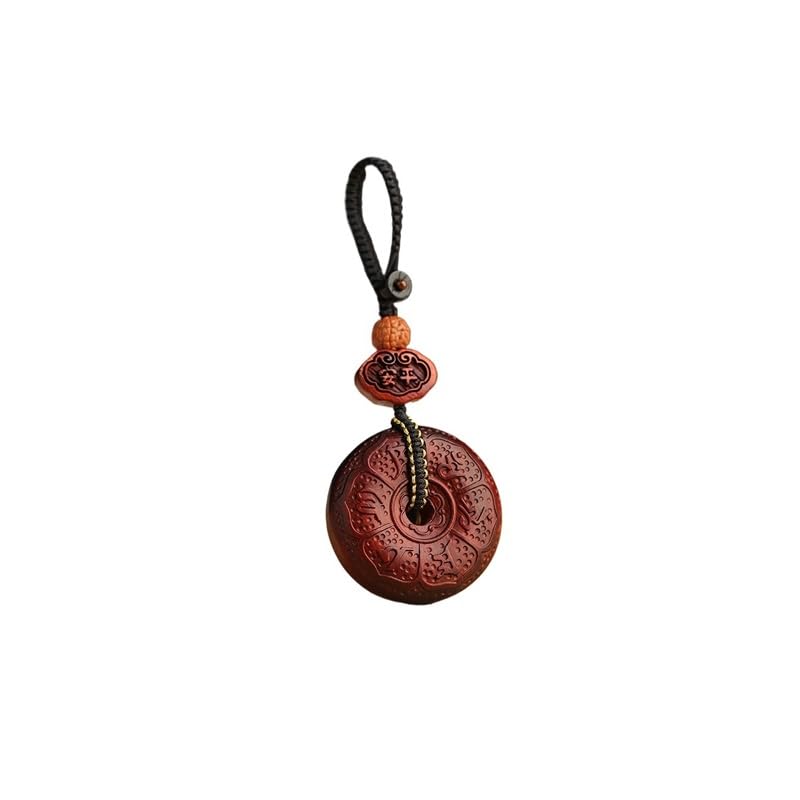 Porte-clés de voiture pendentif de clé en bois de rose pour hommes