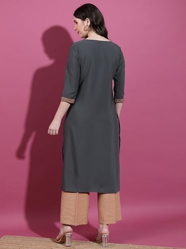 Image of Vishudh Women's Kurta | Regular Fit | Trendy Ethnic Top for Everyday Comfort
