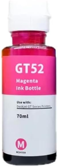 4 Pack Ink Bottle GT53 Enhanced BK GT52 M,C,Y (300ml Total) Compatible for HP GT 5810/5820 / 5800/315 All-in-One Deskjet Series Models (M0H54AL M0H55AL M0H56AL 1VV22AL) GT53XL/ GT51XL