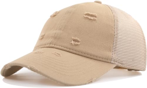 Image of TSSGBL Vintage Cotton Washed Baseball Cap S to XXL Unstructured Low Profile Adjustable Distressed Dad Hat for Men Women