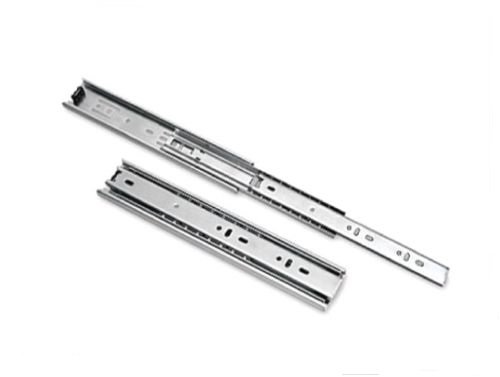 Rejs Brite Zinc Solid Metal Steel Drawer Ball Bearing Runners Slides - Full Extension (1 Pair - 650Mm)