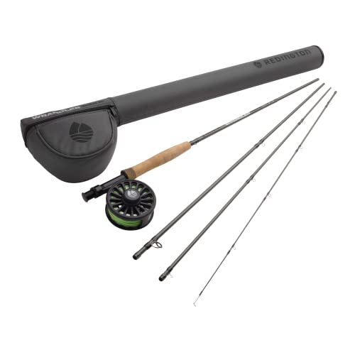 Image of Redington Wrangler Fly Fishing Kit, Medium Fast Action Rod, Crosswater Reel, Fly Line, Leader, & Carrying Case