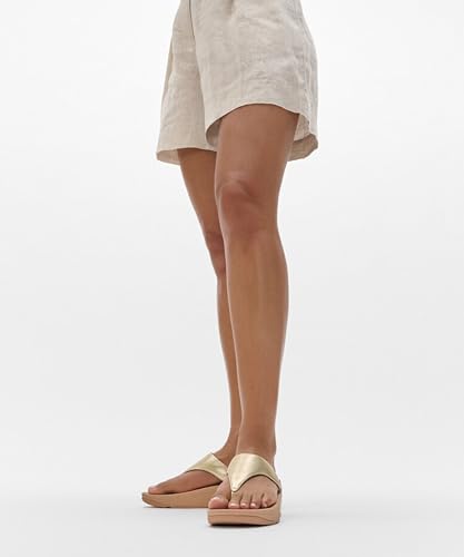 Image of FitFlop Womens Lulu Leather Toe Post Sandals