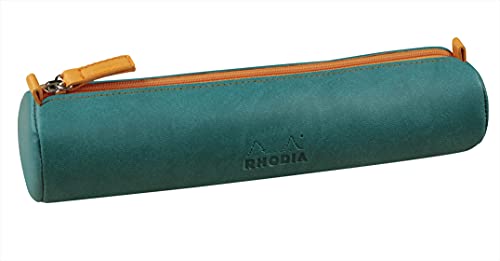 Estojo Rhodia Round Couro Sintético Importado (Peacock)