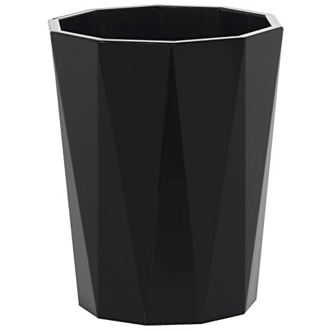 Spirella Crystal Black Bathroom Tumbler Cover
