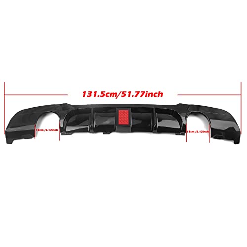 Diffuseur arrière double échappement avec spoiler LED pour Série 3 E90 E91 - 4
