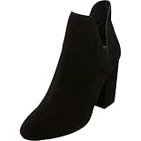 Steve Madden Women's Rookie Fashion Boot, Black Suede, 9 M US