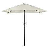 Parasol de jardín con forma rectangular y de color blanco de la línea Aktive Garden