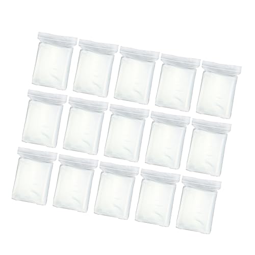 GRIRIW 100pcs Plastic Bags Reclosable Sealing Pouch Storage Bags Safe Food Storage Bags Stand up