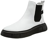  FLY LONDON Damen EBBE479FLY Chelsea-Stiefel, White (Black Sole), 38 EU