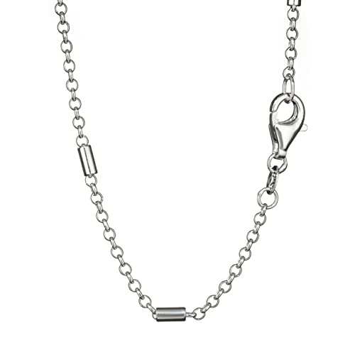 Collier en argent 1,8mm large NKlaus 65cm chaîne maille pois femme 5487