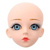JEWEDECO Vinyl Doll Head Baby Doll Head Accessory for DIY Styling Dollhead Blank Accessories for Boys and Girls Crafting for Art Projects